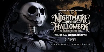 CARNAVAL THURSDAYS PRESENTS: NIGHTMARE BEFORE HALLOWEEN