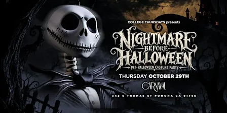 CARNAVAL THURSDAYS PRESENTS:  NIGHTMARE BEFORE HALLOWEEN
