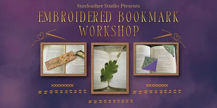 Embroidered Bookmark Workshop