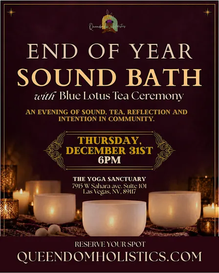 New Year’s Eve Sound Bath & Blue Lotus Tea Ceremony