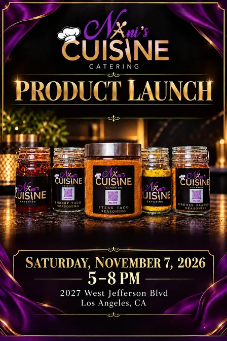 Nani's Cuisine Product Launch