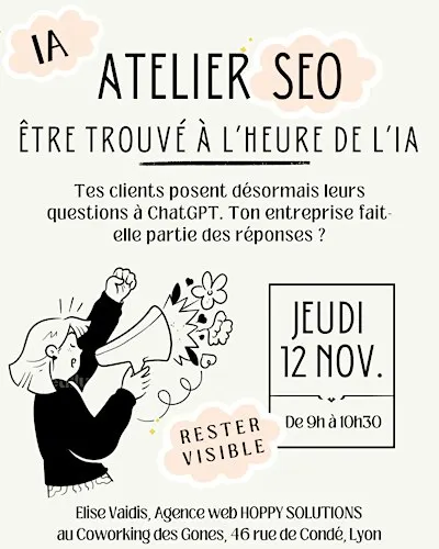 ATELIER  SEO : être trouvé à l'heure de l'IA