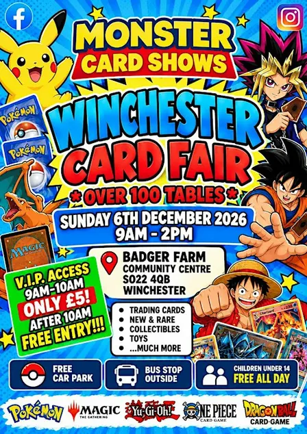 Winchester CARD SHOW - BRAND NEW EVENT - over 100 tables
