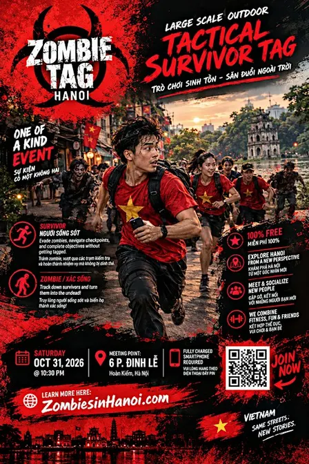 Zombies In Hanoi | Tactical Outdoor Survival Tag