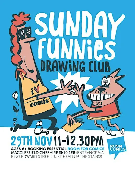 Sunday FUNNIES! Cartoon Art Club (6+)
