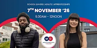 7th November Open Event | Middlesbrough College & TTE