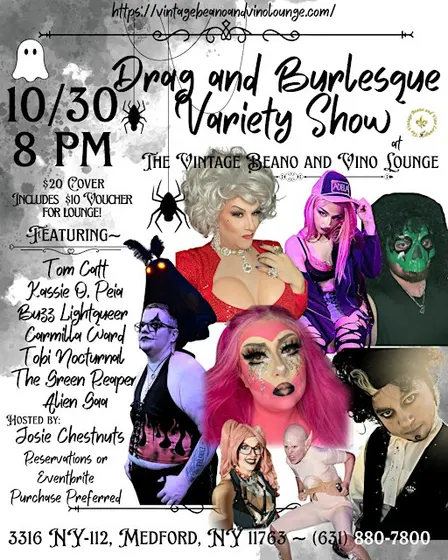 Drag at Beano and Vino SPOOKY TIME