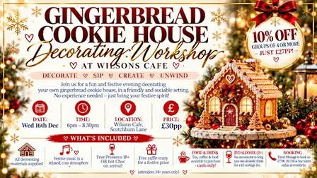 Gingerbread Cookie House Decorating Workshop