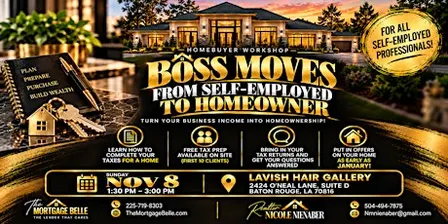 Homebuyer Workshop - Boss Moves: From Self-Employed to Homeowner