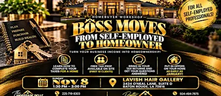 Homebuyer Workshop - Boss Moves: From Self-Employed to Homeowner