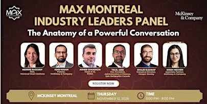 MAX Montreal and McKinsey & Company Industry Leaders Panel