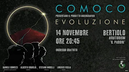 Presentazione live album EVOLUZIONE lavoro discografico del gruppo COMOCO