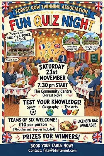 Forest Row Twinning Association Fun Quiz