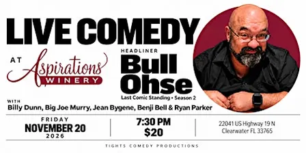 Live Comedy at Aspirations Winery