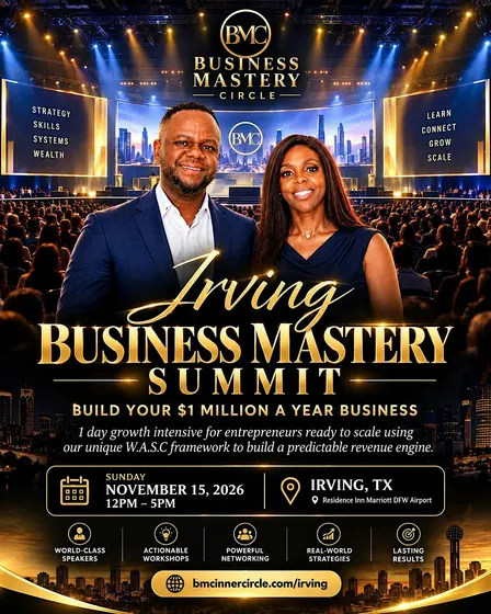 BUSINESS MASTERY SUMMIT IRVING, TEXAS