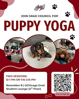 Graduate Council Presents: Puppy Yoga