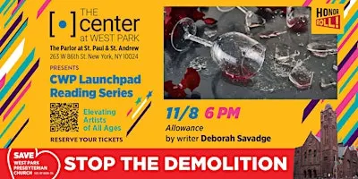 CWP Launchpad Series: "Allowance" by Deborah Savadge