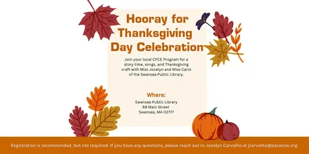 Hooray for Thanksgiving Day Celebration - November 2026