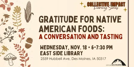 Gratitude for Native American Foods: A Conversation and Tasting