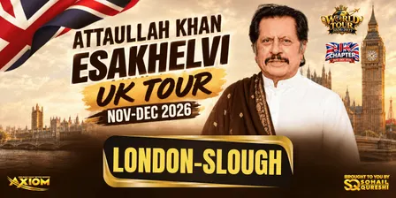 Attaullah Khan Esakhelvi (Slough) Concert and Interaction with fans