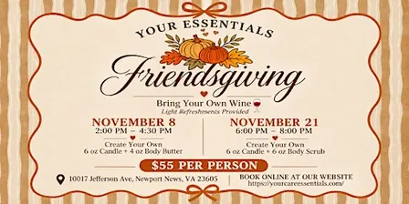 Friendsgiving Artisan Workshop & Sip
