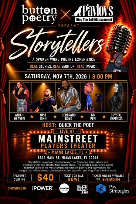 Button Poetry & Ring The Bell Mgmt Present Storytellers