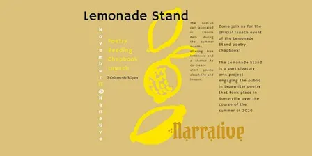 Lemonade Stand Poetry Reading