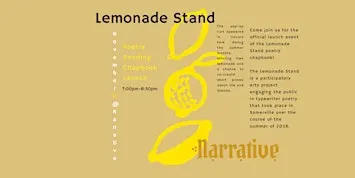 Lemonade Stand Poetry Reading