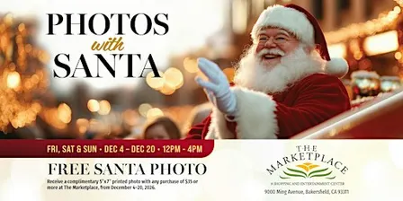 Photos with Santa at The Marketplace
