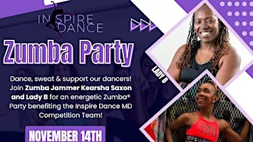 Inspire Dance Zumba Party featuring  Zumba Jammer™ Kearsha Saxon