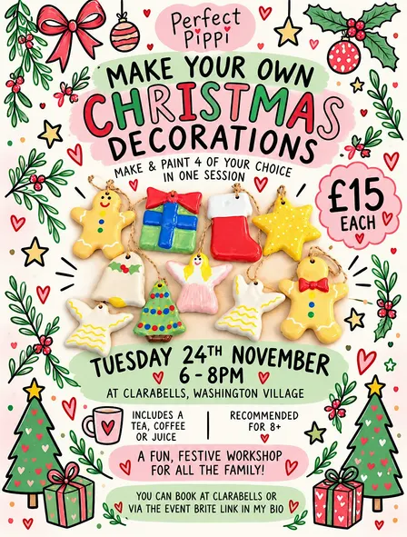 Christmas Event  - make your own Ceramic Decorations