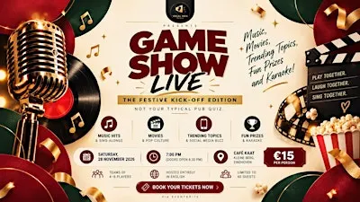 Game Show Live: The Festive Kick-Off Edition- Music, Movies & trending now