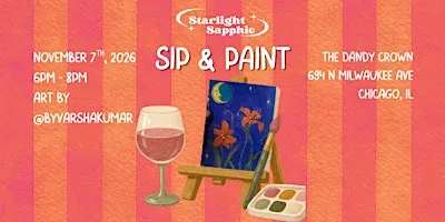 Starlight Sapphic: Sip & Paint