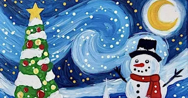 Starry Night Snowman Paint Party