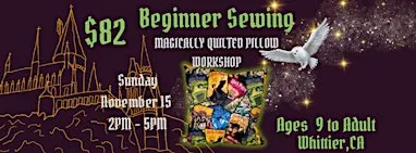 Beginner Sewing ⚡️ MAGICALLY QUILTED PILLOW WORKSHOP ⚡️