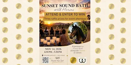 Sunset Sound Bath with Horses