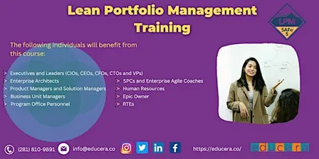 SAFe® 5.1 (LPM) 2Days  Classroom  Training in Kalamazoo, MI