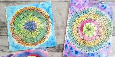 Mini messy mandalas art workshop