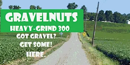 GravelNuts Heavy Grind 300  - a Smart-guided Bike Adventure - Central Ohio