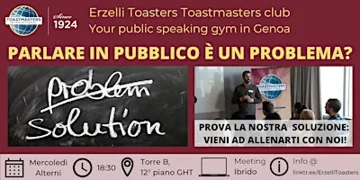 Public Speaking con metodo Toastmasters a Genova