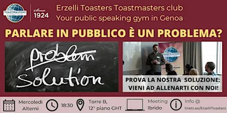 Public Speaking con metodo Toastmasters a Genova