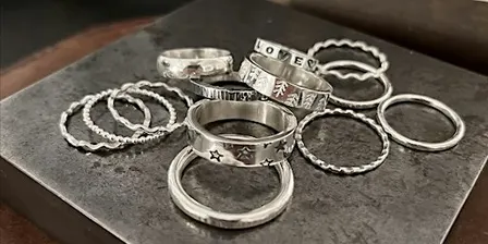 Beginners Simple Silver Rings