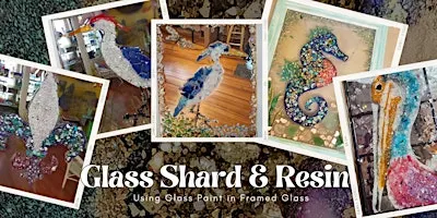 Glass Shard and Resin Painting