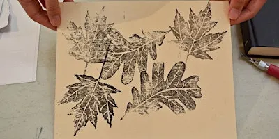 Linocut Fall Leaves