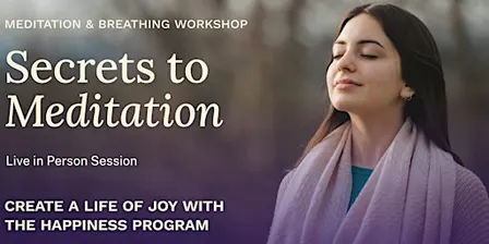 Secrets to Meditation : Live In Person Session in Cairns