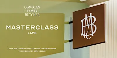 Lamb Masterclass with Gary McBean - 14/11