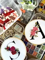 Monogram Embroidery Workshop at The Harpenden Arms, Harpenden
