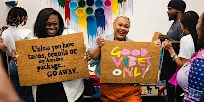 Doormat and Sip Paint Party