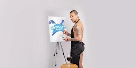 Booze N' Brush Next to Naked Sip n' Paint Exotic Male Model Painting Event - Garfield, NJ