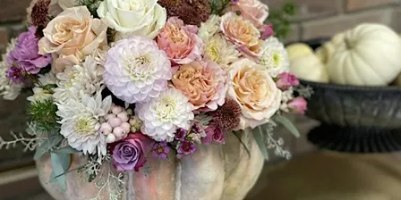 Flowers in a Pumpkin – Fall Floral Workshop
